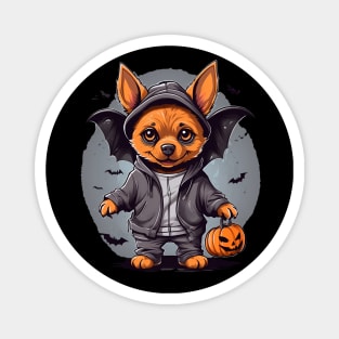 BatDog on a trick or treat mission Magnet